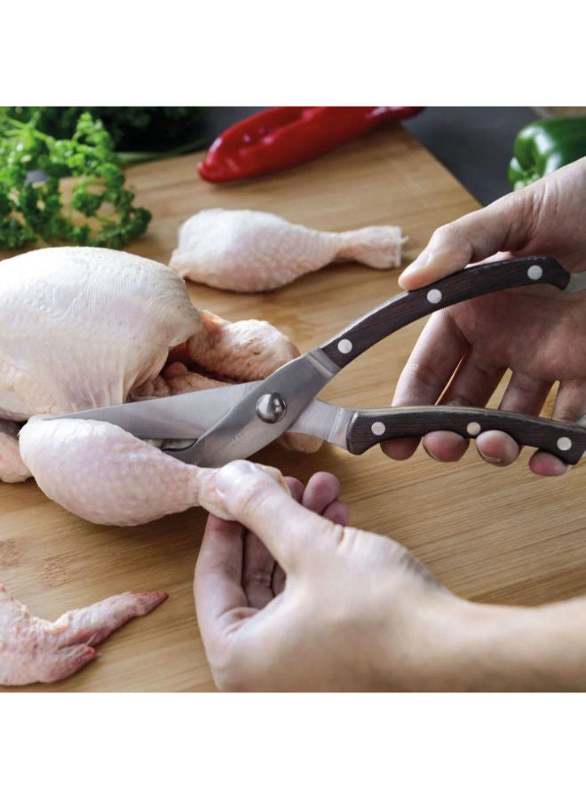 Berghoff Poultry shears with dark wooden handle - Image 3